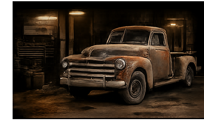 American Chevy Pickup in need to restoration